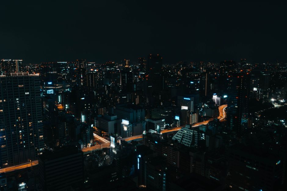 首尔夜间城市景观